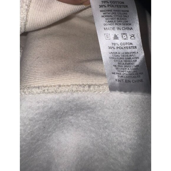 Pug Mom White Sweatshirt 2XL Independent Trading Company Cotton Blend Crewneck M - Picture 4 of 7